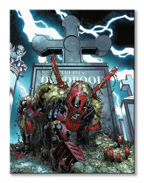Deadpool Grave - obraz na płótnie