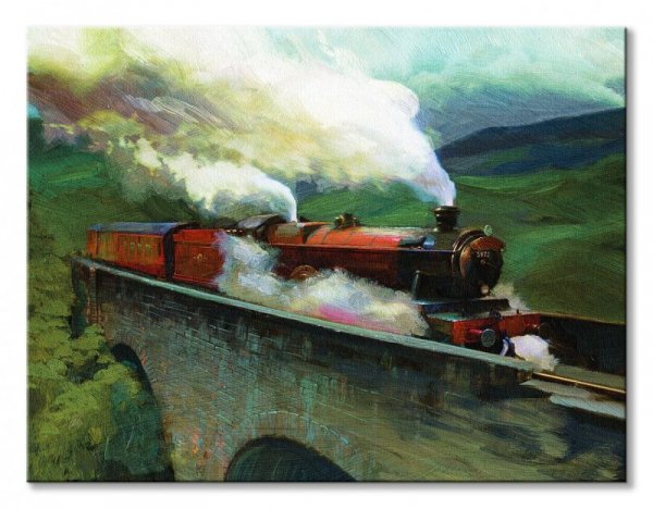 Harry Potter Hogwarts Express Landscape - obraz na płótnie
