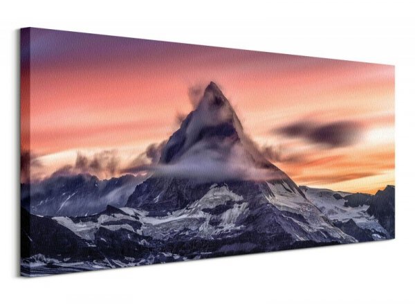 Obraz na płótnie -  ,,Matterhorn,, - 100x50 cm  - Dekoracje do domu - decoart24.pl