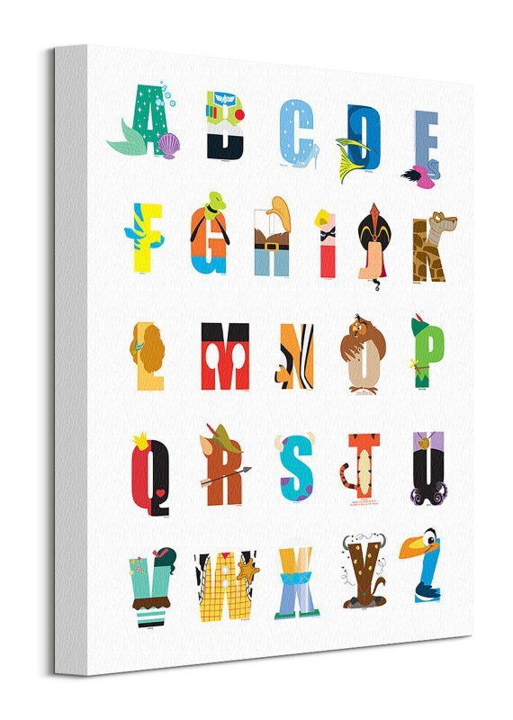 Obraz dla dziecka - Disney Alphabet - 40x30 cm