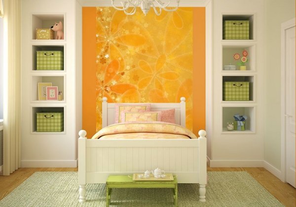 Fototapeta na ścianę - Kwiaty, pomarańcz - 175x115 cm