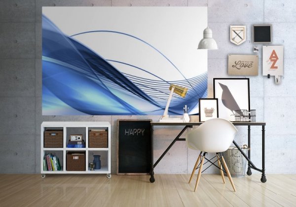 Fototapeta na ścianę - Modern background in blue - 175x115 cm