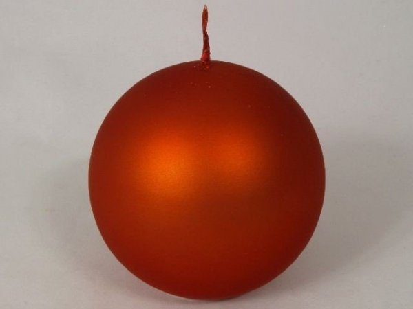 Świeca ozdobna - Czerwień kula - Velvet - 10cm 