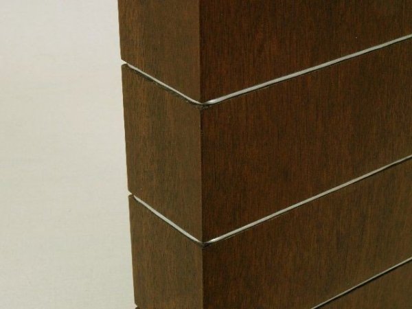 Wazon dekoracyjny - Drewniany - 6,5x18x35cm 