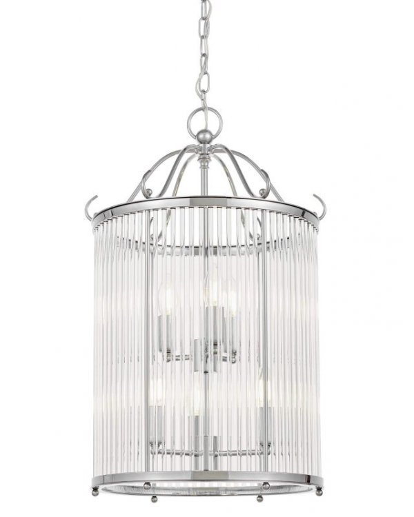 Lampa wisząca - Chromowana Loft Boston W6 - wystrój wnętrz - decoart24.pl