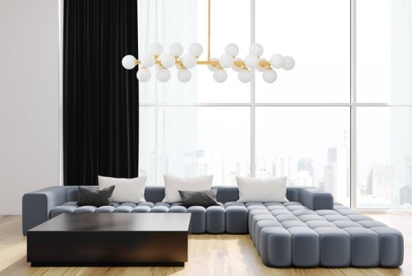 Lampa wisząca do Salonu - Złota Petrica W24