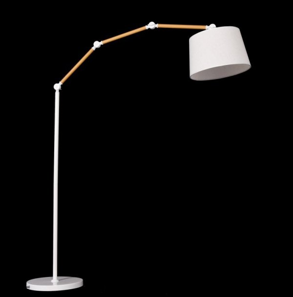 Lampa podłogowa - Stojąca Kremowa - Corsus - dekoracyjne lampy - decoart24.pl
