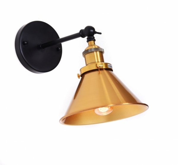 Lampa ścienna - Kinkiet Czarny Loft Nori W1 - lampy do sypiani - decoart24.pl