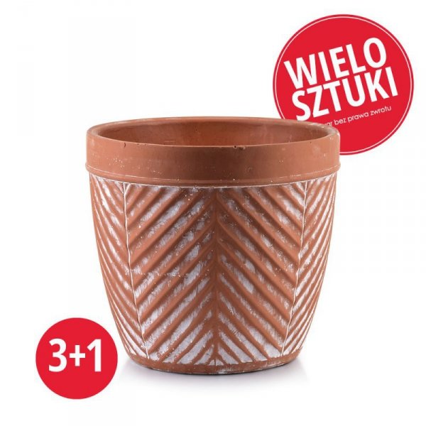Komplet doniczek ceramicznych - 4szt. Osłonka Rosita - 24x22cm - dodatki do wnętrz - decoart24.pl