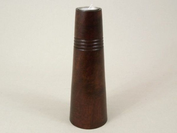 Świecznik - Stożek - Drewniany - 9x25,5cm