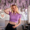 SILWEAR ALEKSA VIOLET GREECE CROP TOP  koszulka termoaktywna