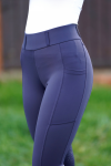 SILWEAR COMFORT PRO Legginsy jeździeckie z wysokim stanem i pełnym lejem silikonowym