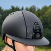 KEP ITALIA CROMO 2.0 MATT BLACK Kask jeździecki SZEROKI DASZEK