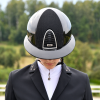 KEP ITALIA CROMO 2.0 SHINE BLACK Kask jeździecki SZEROKI DASZEK