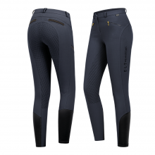 SALE ELT LUCY GLAM SILICONE Bryczesy jeździeckie ze średnim stanem i pełnym lejem silikonowym DZIECIĘCE