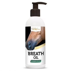 HorseLinePRO BREATH OIL Nawilżająca oliwka do chrap i pyska poprawiająca oddychanie dla konia