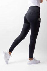 B VERTIGO LARA Legginsy jeździeckie z wysokim stanem i pełnym lejem silikonowym OCIEPLANE