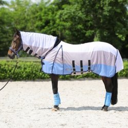 HORSENJOY DAVINA Derka siatkowa z kapturem przeciw owadom