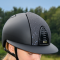 KEP ITALIA CROMO 2.0 MATT BLACK Kask jeździecki SZEROKI DASZEK