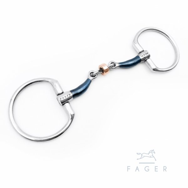 FAGER JULIA SWEET IRON FIXED RINGS Wędzidło anatomiczne podwójnie łamane