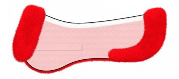 MATTES SYSTEM EWWA Podkładka pod siodło z futrem z owczej wełny dla koni wykłębionych