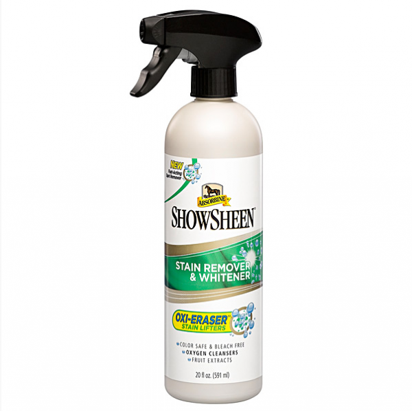 *ABSORBINE SHOW SHEEN Stain Remover &amp; Whitener Suchy szampon wybielający dla koni 591ml