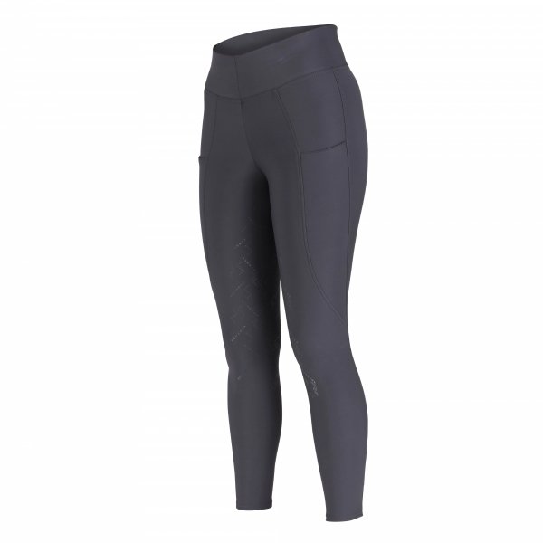 SHIRES EQUESTRIAN AUBRION OPTIMA SPORT Bryczesy/Legginsy jeździeckie z wysokim stanem i pełnym lejem silikonowym