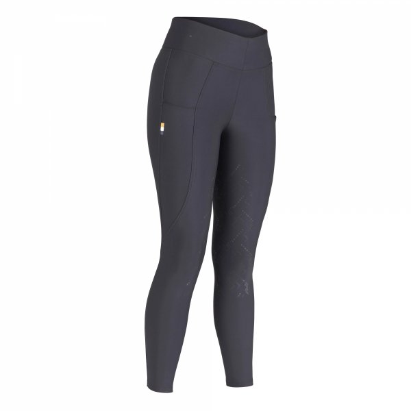SHIRES EQUESTRIAN AUBRION OPTIMA SPORT Bryczesy/Legginsy jeździeckie z wysokim stanem i pełnym lejem silikonowym