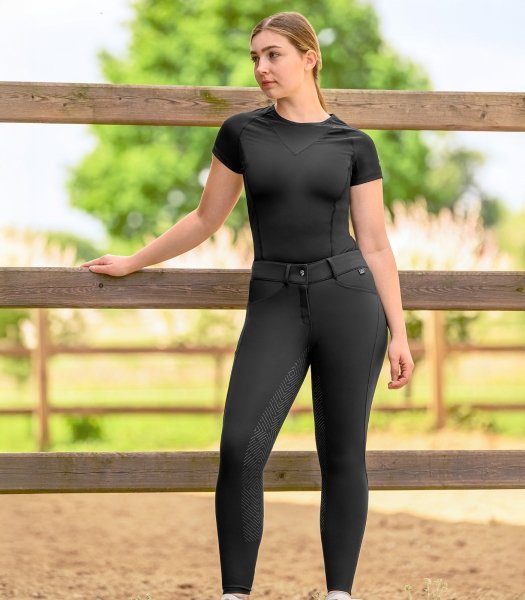 ELT COMFORT RIDE Bryczesy jeździeckie damskie z silikonowym lejem i wysokim stanem