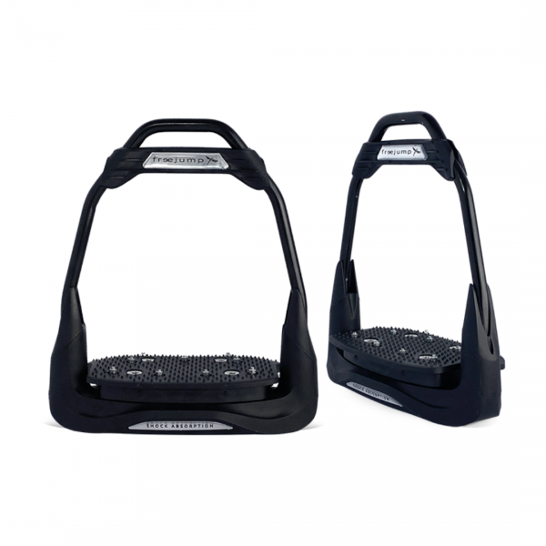 FREEJUMP AIR`S STANDARD FLAT GRIP STRAIGHT EYE FULL BLACK Strzemiona amortyzujące