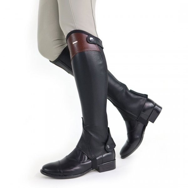 HIPPICA WINDSOR Skórzane Sztylpy/Czapsy jeździeckie BRĄZOWE