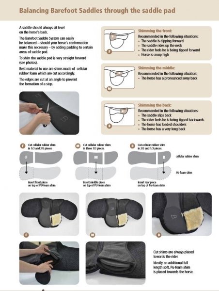 BAREFOOT CHEROKEE/NOTTINGHAM Pad pod siodło bezterlicowe 