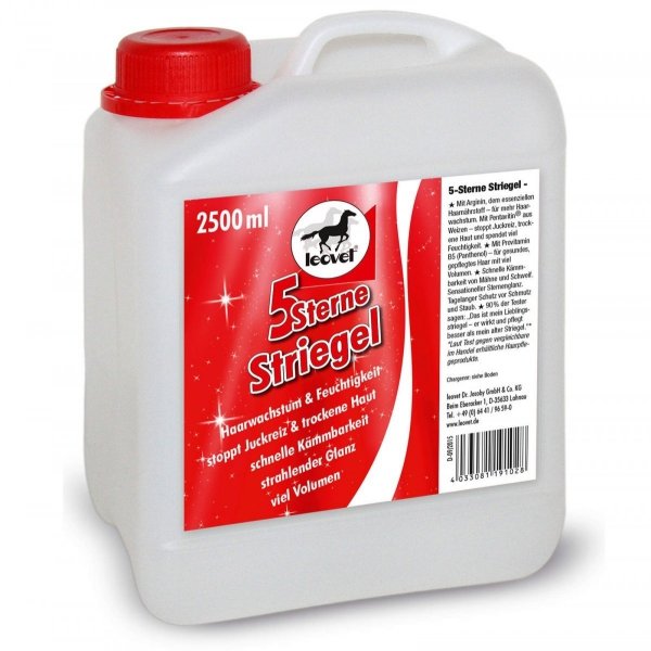 LEOVET 5 STRIEGEL Odżywka nabłyszczająca i wygładzająca do grzywy i ogona konia 2500ml