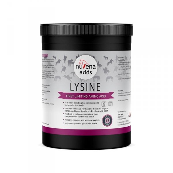 NUVENA LYSINE Lizyna dla koni poprawiająca wchłanianie białka i rozbudowę mięśni 1300g