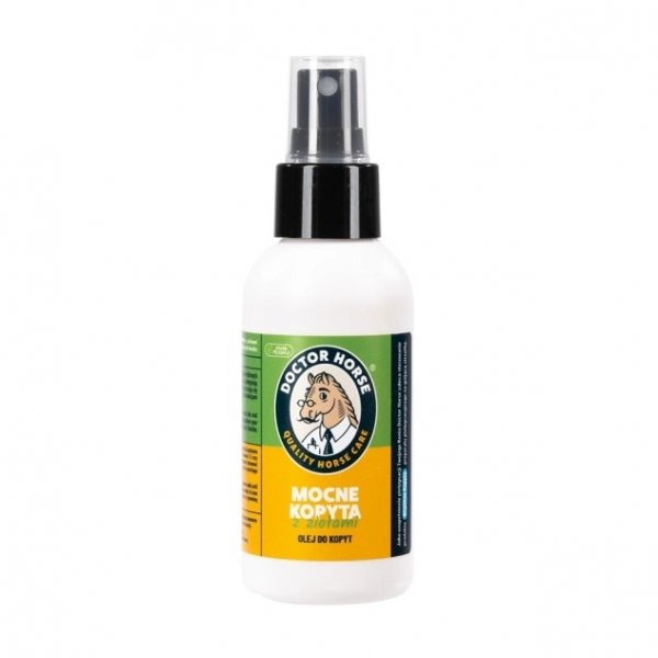 DOCTOR HORSE. MOCNE KOPYTA Z ZIOŁAMI Olej do kopyt SPRAY 100ml