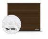Brama RenoMatic 2500 x 2000 mm, Przetłoczenia M, Woodgrain, kolor RAL 8028 brązowy + prowadzenie Z