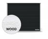 Brama RenoMatic 2500 x 2000 mm, Przetłoczenia M, Woodgrain, kolor CH 703 antracytowy z efektem metalicznym + prowadzenie Z