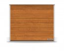 Brama RenoMatic 2500 x 2250 mm, Przetłoczenia M, Decocolor, Golden Oak + prowadzenie Z
