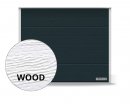 Brama RenoMatic 2375 x 2000 mm, Przetłoczenia M, Woodgrain, kolor RAL 7016 antracytowy + prowadzenie Z