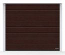 Brama LPU 42 3000 x 3000 mm, Przetłoczenia M, Decograin, Rosewood + prowadzenie N