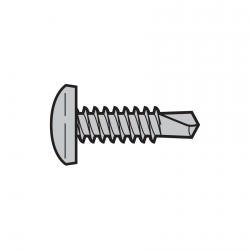 Wkręt samogwintujący z łbem walcowym, 4,8 × 19 mm, stal nierdzewna