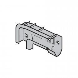 Łuk prowadnicy RC2, prowadzenie typu L, Z, ocynkowany metal, prawy