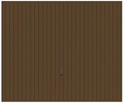 Brama uchylna GLS 2500x2000, kolor brązowy RAL 8028