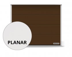 Brama RenoMatic 3500 x 2125 mm, Przetłoczenia L, Planar, kolor CH 8028 Matt deluxe brązowy + prowadzenie Z