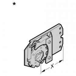 Zabezpieczenie przed pęknięciem sprężyny x = 120 mm, lewe, rozmiar 1