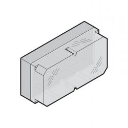 Dodatkowa zewnętrzna obudowa do przemysłowego sterowania przeznaczona do obszarów mokrych, stopień ochrony IP66, dla sterowań 445 / 460 / 460 FU-K z DT 04
