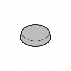 Zaślepka płaska 12/9 × 5 mm do poz. 3.3, RAL 1011