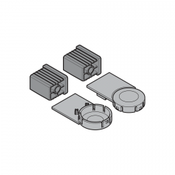 Paczka z nakładkami z tworzywa sztucznego, białe