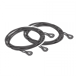 Linka do bram o wysokości 2000 mm, 2 sztuki