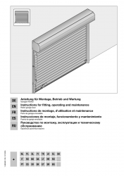 Instrukcja montażu, eksploatacji i konserwacji - Garażowa brama rolowana RollMatic obsługiwana ręcznie